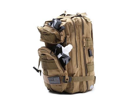 Fully Loaded Tactical Military Style Backpack Khaki Stacksocial