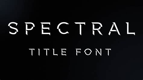 Spectral Font By Sostopher On Deviantart