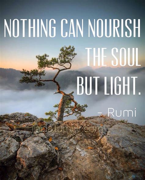 Nothing Can Nourish The Soul But Light Rumi Eyes Quotes Soul