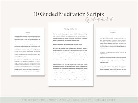 10 Guided Meditation Scripts For Children Etsy