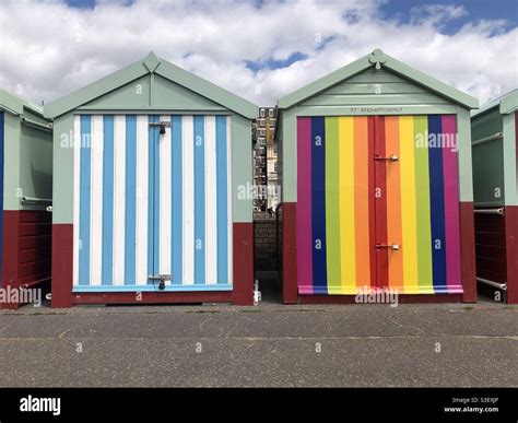 Colourful Beach Cabins Brighton Beach Hi Res Stock Photography And