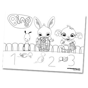 Po co tracić czas na rysowanie planszy? Colouring | Bing BunnyBing Bunny