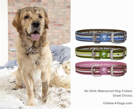 Synthetic Dog Collars Waterproof In 7 Colors