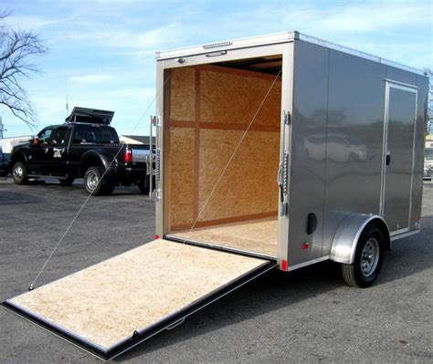 6x10 Scout Enclosed Cargo Ramp Door With Plus Pkg And Free Options And 6