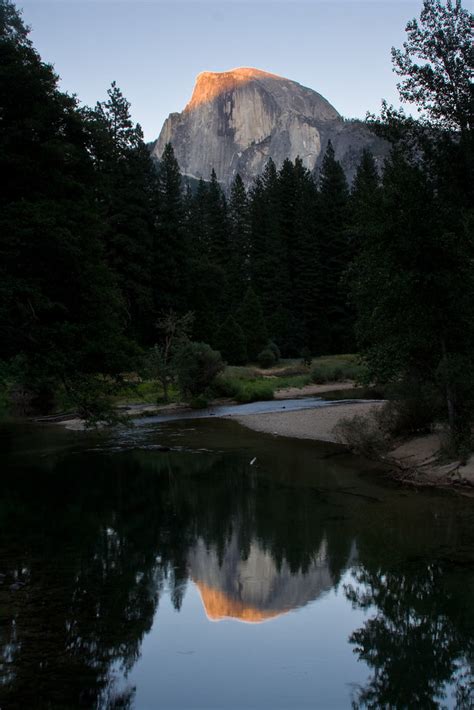 Half Dome At Sunset Yosemite National Park California Pl Flickr