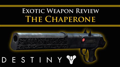 Destiny Exotic Weapon Review The Chaperone Exotic Shotgun Youtube
