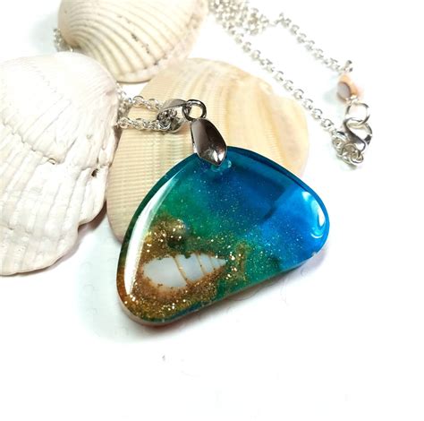 ocean-necklace-pendant-necklace-blue-resin-necklace-etsy-pendant-necklace,-ocean-necklace