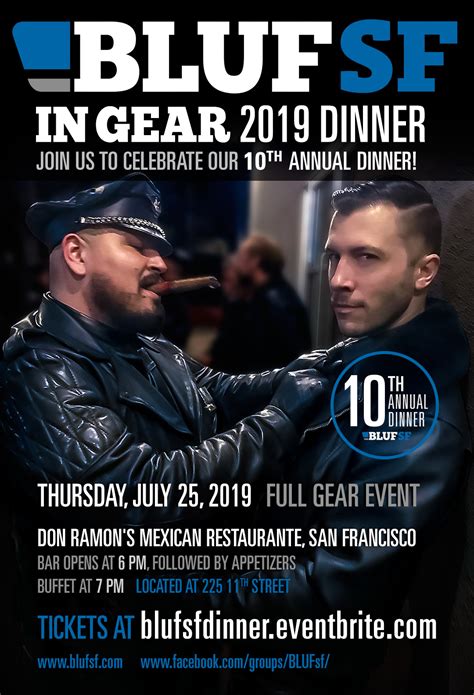 Bluf Sf In Gear Dinner Up Your Alley Weekend