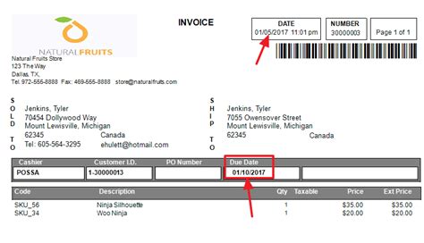 Special Attribute Setting Up A Due Date For Ar Customer Invoices