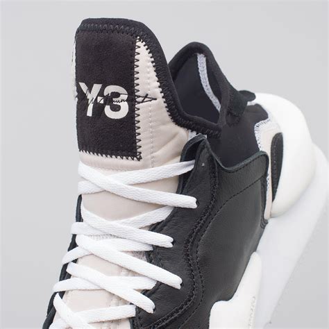Y 3 Leather Y3 Kaiwa Black Sneakers For Men Lyst