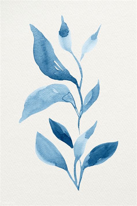 Colorful Watercolor Natural Leaves Illustration Free Image By