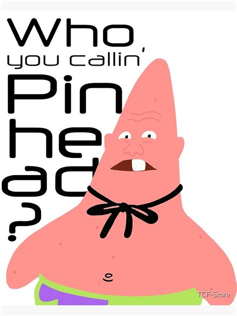 Pinhead Patrick Star Art Print For Sale By Tcf Store Redbubble