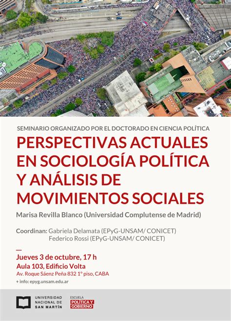 Flyer Sociologia Politica Noticias UNSAM