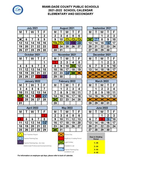 Calendario Escolar 2021 A 2022 Miami Dade 1 2024 Calendar Printable