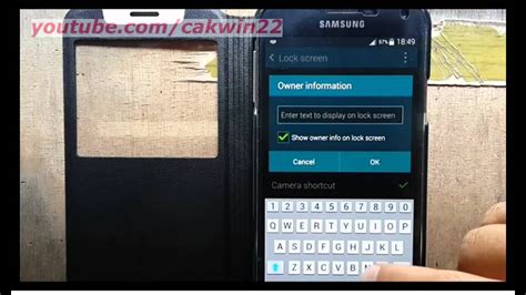 Samsung Galaxy S5 How To Show Owner Information On Lock Screen