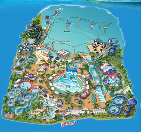 Florida Disneyland Water Parks Maps Top 7 Seven Us