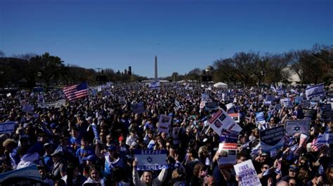 Le Pays De France Tens Of Thousands Rally For Israel In Washington