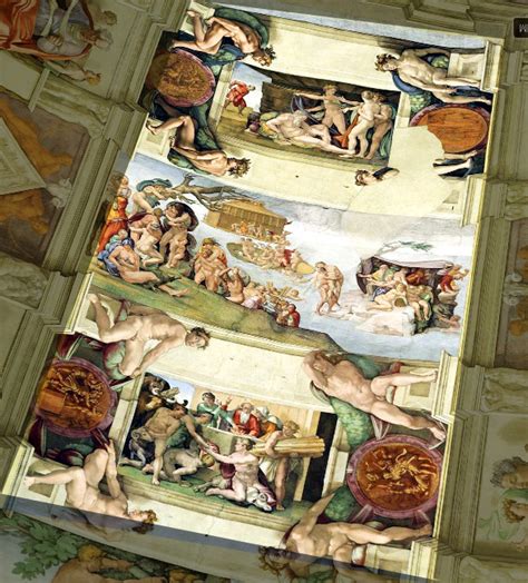 미켈란젤로의 위대함 성 시스티나 성당의 천장 벽화 Mlbpark