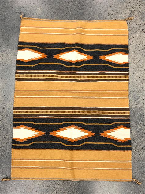 Lot Vintage Navajo Native American Hand Woven Wool Rug