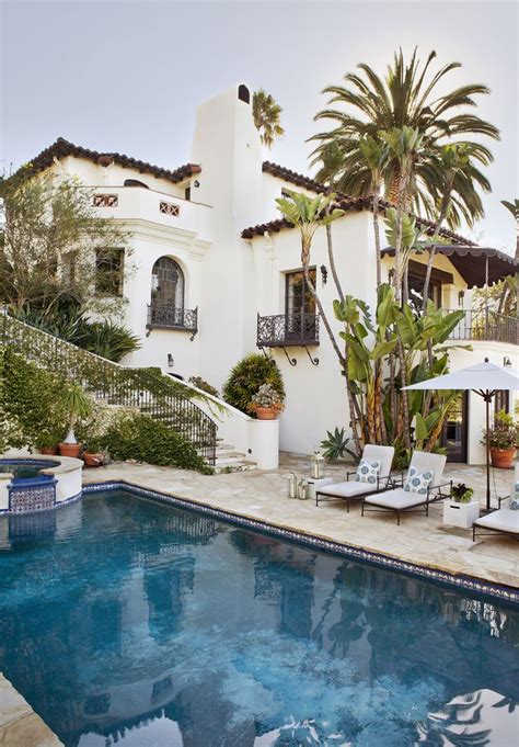 Mediterranean Inspired Spanish Colonial Revival Luxury House In Los