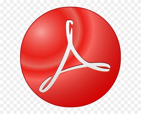 Adobe Acrobat Symbol Clip Art Adobe Acrobat Icon Round HD Png Download X