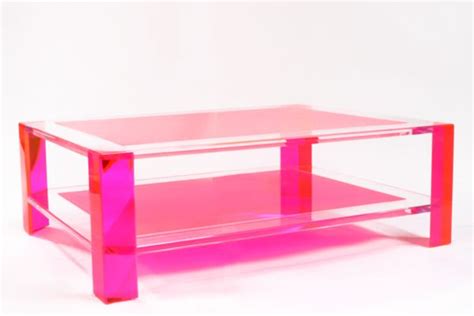 Sledge Acrylic Coffee Table In Pink 13k I Wish Acrylic Coffee