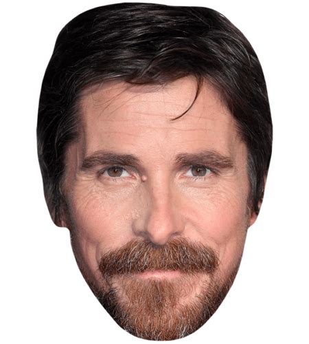 Christian Bale Moustache Maske Aus Karton Celebrity Cutouts