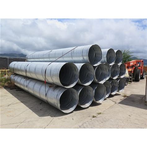 Qty 15 Galvanized Steel Culvert Pipe 20ft Long 31 Inches Wide 16ga