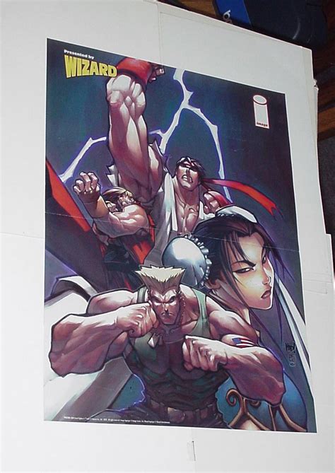 Street Fighter Poster Joe Madureira Ryu Ken Chun Li Guile Ebay