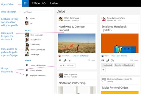 Office 365 New Feature Delve Codeproject