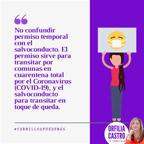 Luego, seleccionen el permiso que desean. ORFILIA CASTRO: Permiso temporal para salir en cuarentena