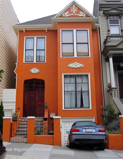 Orange House In San Francisco Ca Orange House House Colors