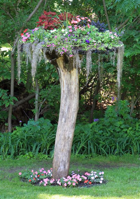 Make Gorgeous Garden Decorations With These 13 Recycling Tree Stumps Ideas