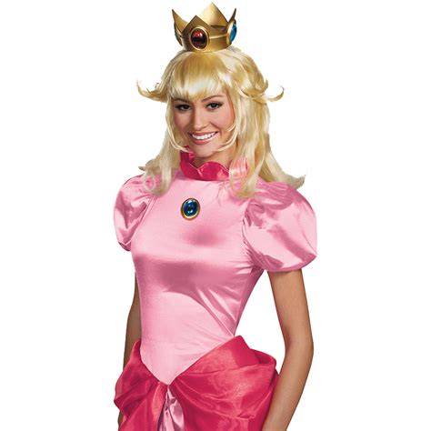Princess Peach Wig Adult Halloween Accessory Walmart Com
