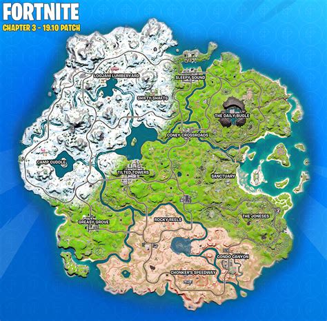 Fortnite Map Chapter 3 Season 1 Update Tilted Towers Polygon