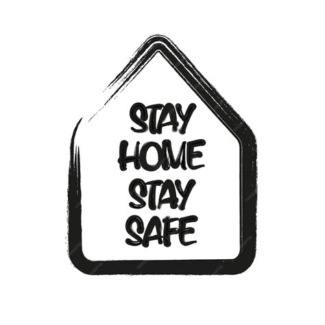 Premium Vector Stay Home Stay Safe Poster Design Vector Cute