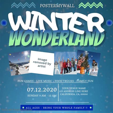 Winter Wonderland Template Postermywall