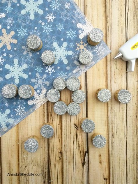 Diy Cork Snowflake Ornament