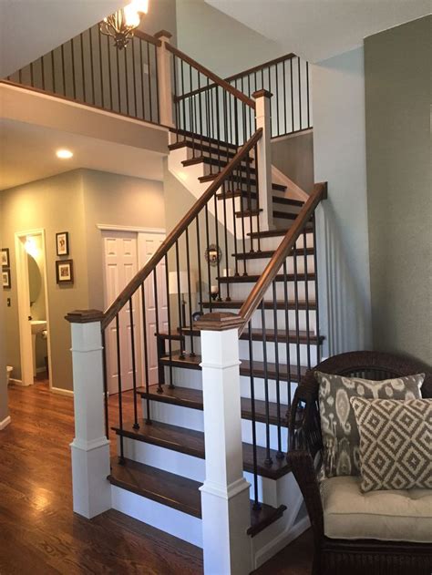 Get inspired with modern farmhouse room ideas and photos for your home refresh or remodel. Pin on Staircase makeover