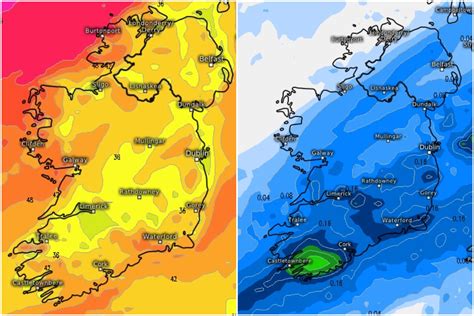 Ireland Weather Met Eireann Issue Wind And Rain Warnings For Five