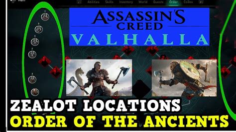 Assassins Creed Valhalla Guide All Order Of The Ancients Locations My