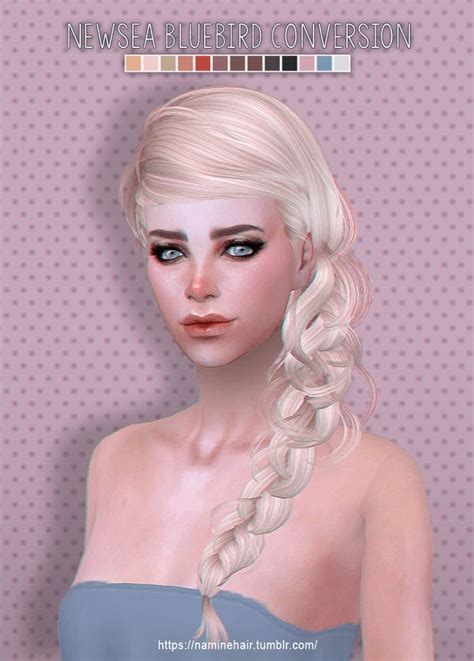 Down With Patreon The Sims 4 Patreon Namine Hair Sims 4 Sims 4 Cc