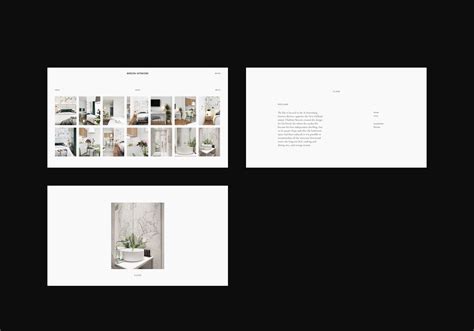Minimalist Web Design For Interior Designer From Russia On Behance
