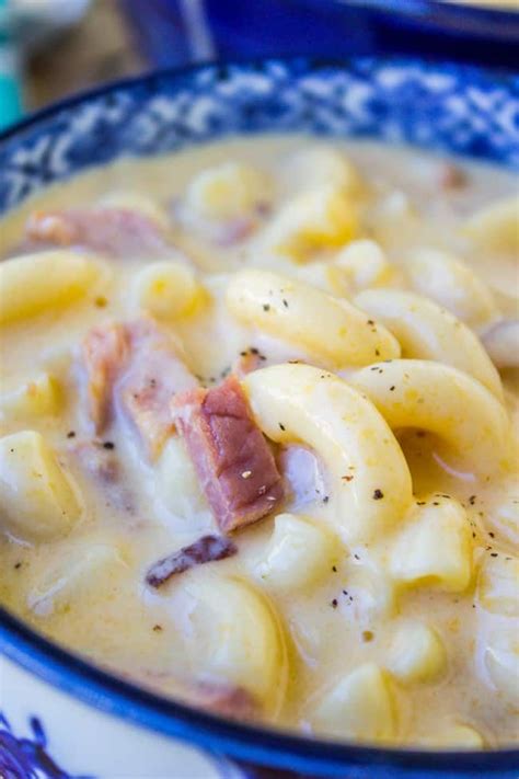 Cabot's delicious cheddar cheese soup recipe is a great fit for any meal. Ham Mac and Cheese Soup - The Food Charlatan in 2020 | Leftover ham recipes, Mac and cheese soup ...