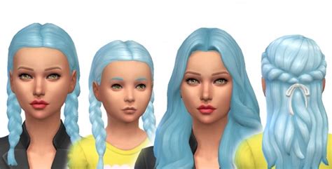 Baby Blue Pastel Non Default Hair Colour By Kellyhb5 At Mod The Sims