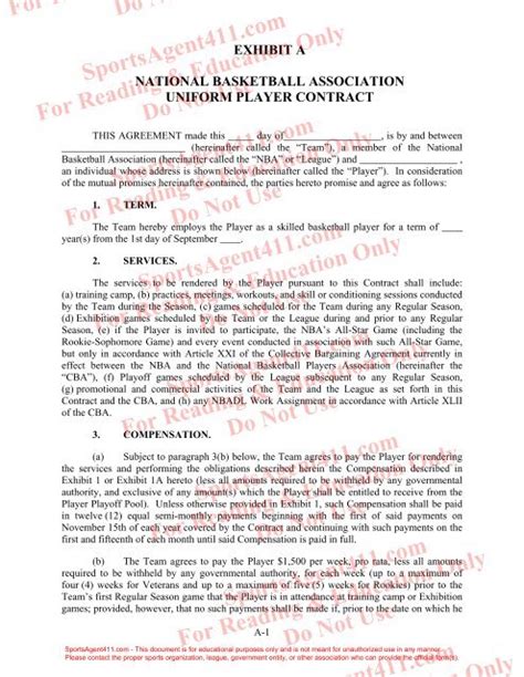 Nba Player Team Contract