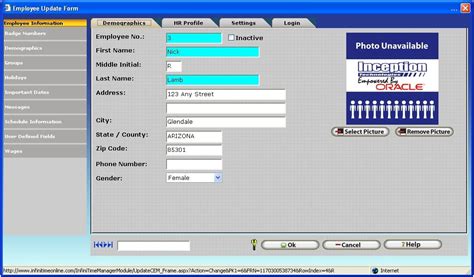 Online Employee Time Clock Infinitime Hosted Time And Attendance Software