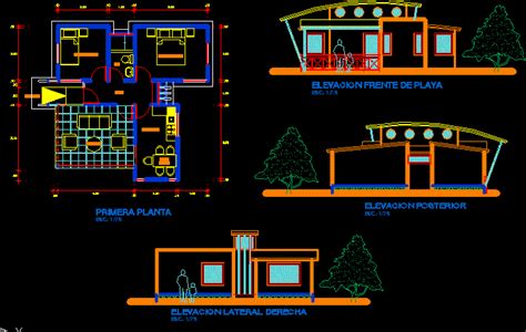 Bungalow Dwg Section For Autocad • Designs Cad