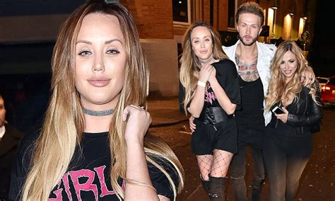 Geordie Shore S Charlotte Crosby Flashes Her Legs Daily Mail Online