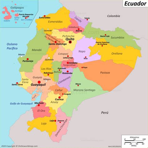 Mapa De Ecuador Mapas Detallados De La República Del Ecuador